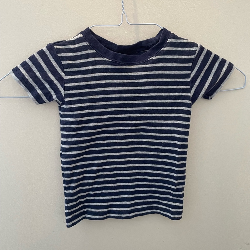 Carter's Dark Blue and White Striped Tee